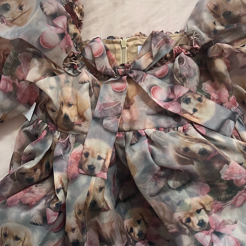 Selkie The Golden Paradise Mini Shabby Chic Dress - Picture 5 of 6